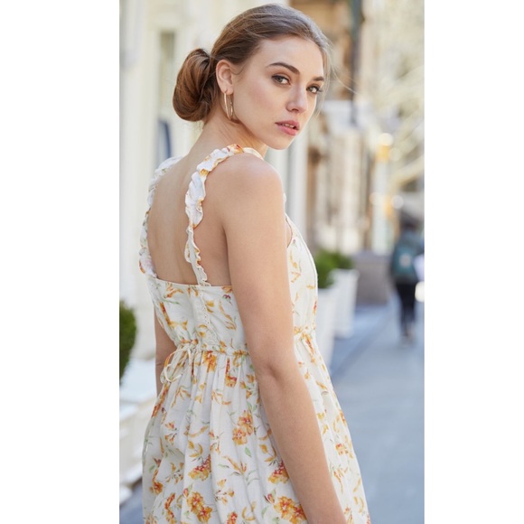 LoveShackFancy Ann Cotton Linen Midi / Maxi Dress S - Picture 5 of 8